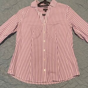 Purple Stripe Collared Shirt